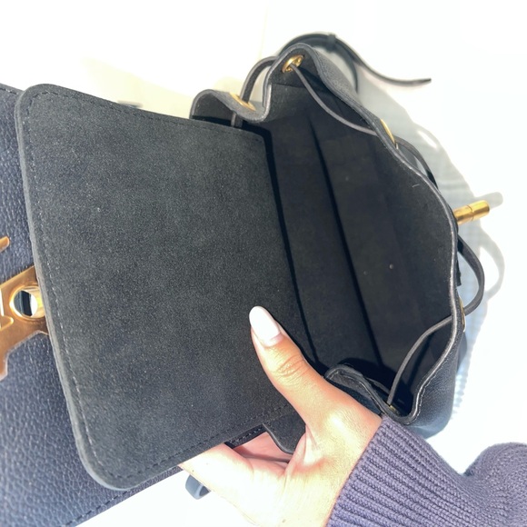 Authentic Louis Vuitton Lock Me Mini Backpack Black and Gold - Picture 7 of 16